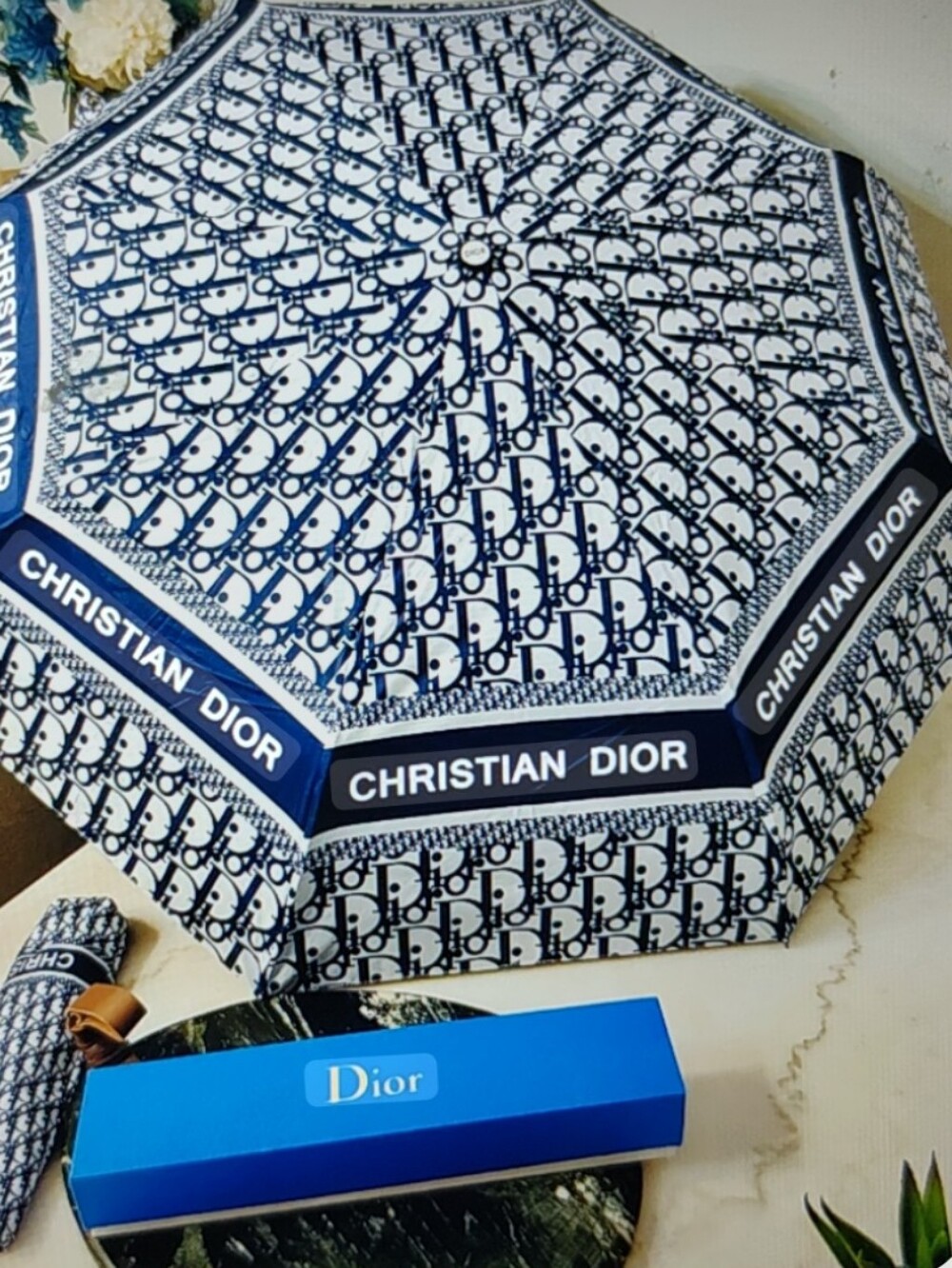 Navy Pier Canopy Luxury Monogram Umbrella